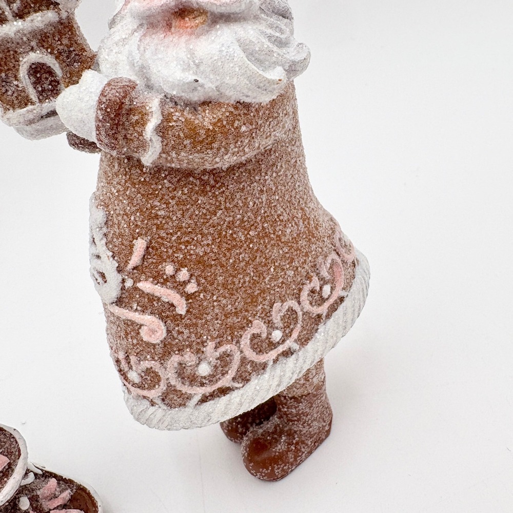 Peppermint Place Gingerbread Christmas Ornaments Santa Baker Tree Mrs Claus Set - Picture 6 of 9